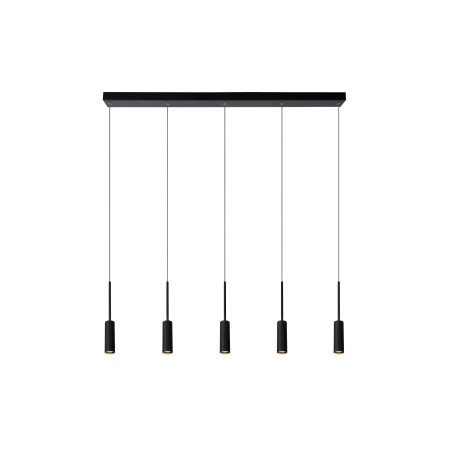 Lucide TUBULE - Suspension - LED - 5x7W 2700K - Noir