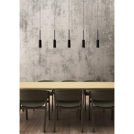 Lucide TUBULE - Suspension - LED - 5x7W 2700K - Noir