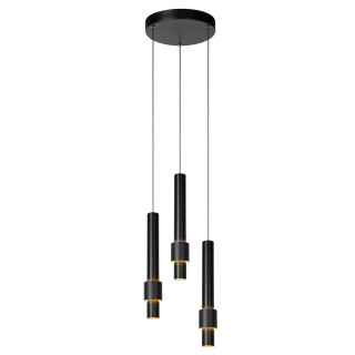 Lucide MARGARY - Suspension - Ø 28 cm - LED Dim. - 3x4W 2700K - Noir