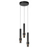 Lucide MARGARY - Suspension - Ø 28 cm - LED Dim. - 3x4W 2700K - Noir