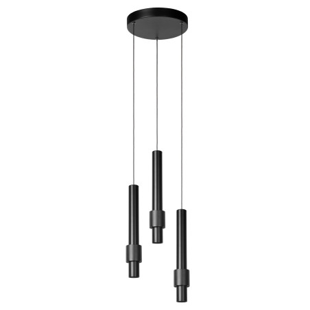Lucide MARGARY - Suspension - Ø 28 cm - LED Dim. - 3x4W 2700K - Noir