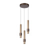Lucide MARGARY - Suspension - Ø 28 cm - LED Dim. - 3x4W 2700K - Café