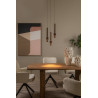 Lucide MARGARY - Suspension - Ø 28 cm - LED Dim. - 3x4W 2700K - Café