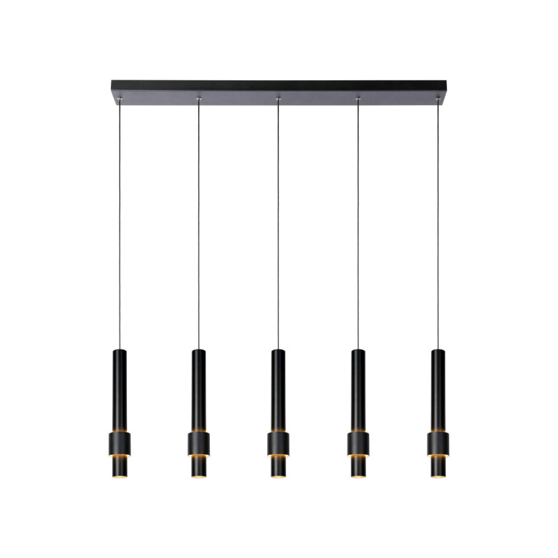 Lucide MARGARY - Suspension - LED Dim. - 5x4,2W 2700K - Noir