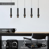 Lucide MARGARY - Suspension - LED Dim. - 5x4,2W 2700K - Noir