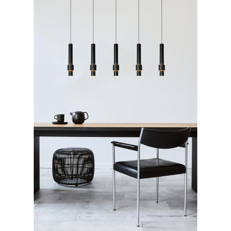 Lucide MARGARY - Suspension - LED Dim. - 5x4,2W 2700K - Noir