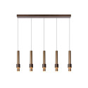 Lucide MARGARY - Suspension - LED Dim. - 5x4,2W 2700K - Café