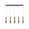 Lucide MARGARY - Suspension - LED Dim. - 5x4,2W 2700K - Café