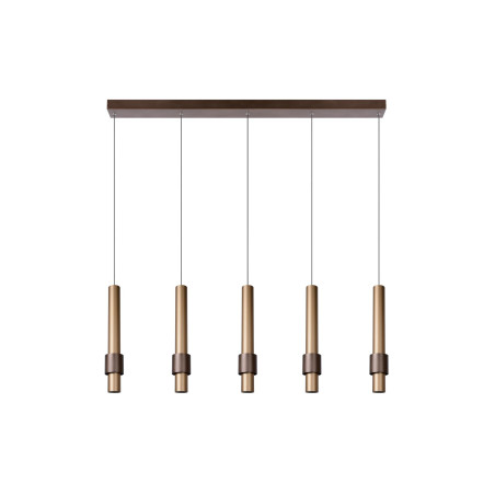 Lucide MARGARY - Suspension - LED Dim. - 5x4,2W 2700K - Café