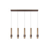 Lucide MARGARY - Suspension - LED Dim. - 5x4,2W 2700K - Café