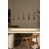 Lucide MARGARY - Suspension - LED Dim. - 5x4,2W 2700K - Café