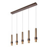 Lucide MARGARY - Suspension - LED Dim. - 5x4,2W 2700K - Café