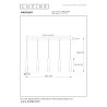Lucide MARGARY - Suspension - LED Dim. - 5x4,2W 2700K - Café