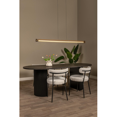 Lucide JANDERIN - Suspension - LED Dim. - CCT - 2x16,5W 2700K/4000K - Détecteur à balayage manuel - Champagne Couleur - Vibes