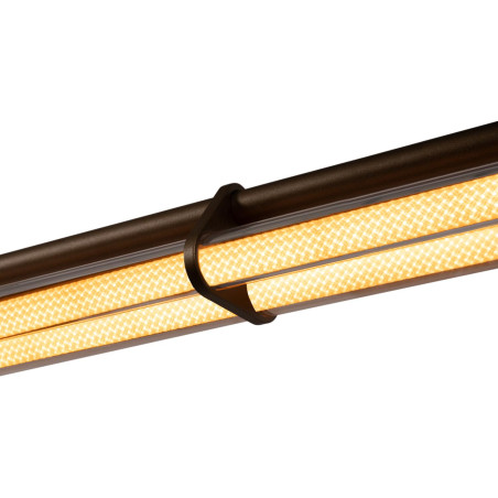 Lucide JANDERIN - Suspension - LED Dim. - CCT - 2x16,5W 2700K/4000K - Détecteur à balayage manuel - Champagne Couleur - Vibes