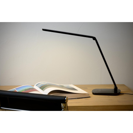 Lucide VARIO LED - Lampe de bureau - LED Dim. - CCT - 1x8W 2700K/6500K - Noir