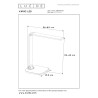 Lucide VARIO LED - Lampe de bureau - LED Dim. - CCT - 1x8W 2700K/6500K - Noir