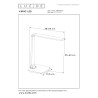 Lucide VARIO LED - Lampe de bureau - LED Dim. - CCT - 1x8W 2700K/6500K - Blanc