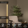 Lucide JANDERIN - Lampadaire - LED Dim. - CCT - 2x17W 2200K/3300K - Détecteur à balayage manuel - Champagne Couleur - Vibes