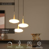 Lucide SINGALA - Suspension - Ø 55 cm - 3xE27 - Or Mat / Laiton