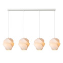 Lucide LA VAGUE - Suspension - 4xE27 - Blanc - Essential