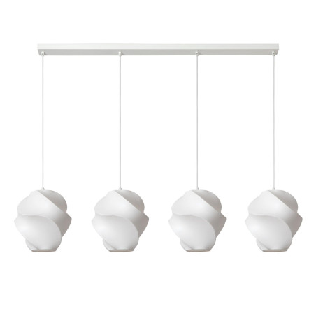 Lucide LA VAGUE - Suspension - 4xE27 - Blanc - Essential