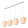 Lucide LA VAGUE - Suspension - 4xE27 - Blanc - Essential