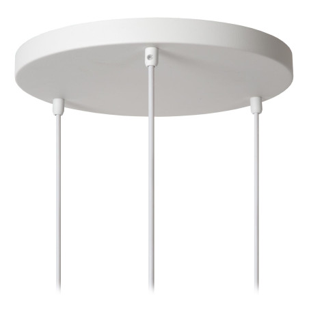Lucide LA VAGUE - Suspension - Ø 51 cm - 3xE27 - Blanc - Essential