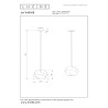 Lucide LA VAGUE - Suspension - Ø 25 cm - 1xE27 - Blanc - Essential