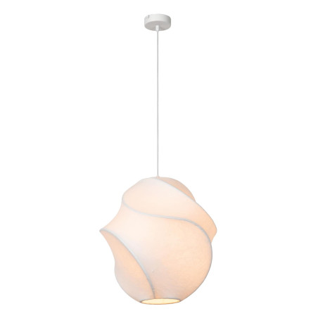 Lucide LA VAGUE - Suspension - Ø 40 cm - 1xE27 - Blanc - Essential