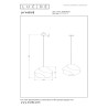 Lucide LA VAGUE - Suspension - Ø 40 cm - 1xE27 - Blanc - Essential