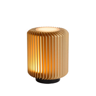 Lucide TURBIN - Lampe de table - Ø 10,6 cm - LED - 1x5W 3000K - Or Mat / Laiton