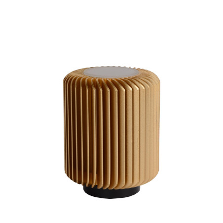Lucide TURBIN - Lampe de table - Ø 10,6 cm - LED - 1x5W 3000K - Or Mat / Laiton
