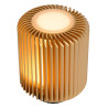 Lucide TURBIN - Lampe de table - Ø 10,6 cm - LED - 1x5W 3000K - Or Mat / Laiton