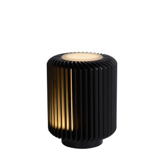 Lucide TURBIN - Lampe de table - Ø 10,6 cm - LED - 1x5W 3000K - Noir