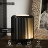Lucide TURBIN - Lampe de table - Ø 10,6 cm - LED - 1x5W 3000K - Noir