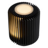 Lucide TURBIN - Lampe de table - Ø 10,6 cm - LED - 1x5W 3000K - Noir