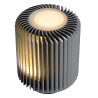 Lucide TURBIN - Lampe de table - Ø 10,6 cm - LED - 1x5W 3000K - Gris