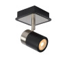 Lucide LENNERT - Spot plafond - LED Dim. - GU10 (MR16) - 1x5W 3000K - Noir