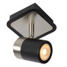 Lucide LENNERT - Spot plafond - LED Dim. - GU10 (MR16) - 1x5W 3000K - Noir