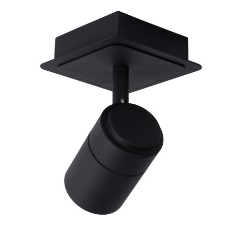 Lucide LENNERT - Spot plafond Salle de bains - LED Dim. - GU10 (MR16) - 1x5W 3000K - IP44 - Noir