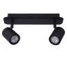 Lucide LENNERT - Spot plafond Salle de bains - LED Dim. - GU10 (MR16) - 2x5W 3000K - IP44 - Noir