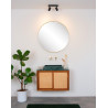 Lucide LENNERT - Spot plafond Salle de bains - LED Dim. - GU10 (MR16) - 2x5W 3000K - IP44 - Noir