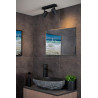 Lucide LENNERT - Spot plafond Salle de bains - LED Dim. - GU10 (MR16) - 2x5W 3000K - IP44 - Noir