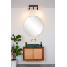 Lucide LENNERT - Spot plafond Salle de bains - LED Dim. - GU10 (MR16) - 3x5W 3000K - IP44 - Noir
