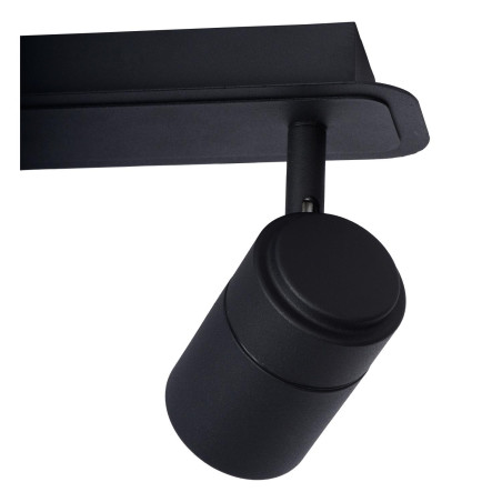 Lucide LENNERT - Spot plafond Salle de bains - LED Dim. - GU10 (MR16) - 3x5W 3000K - IP44 - Noir