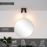 Lucide LENNERT - Spot plafond Salle de bains - LED Dim. - GU10 (MR16) - 4x5W 3000K - IP44 - Noir