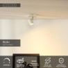 Lucide RILOU - Spot plafond - LED Dim. - GU10 (MR16) - 1x5W 3000K - Blanc