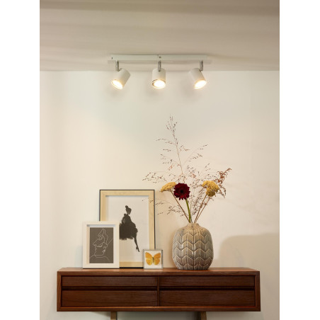 Lucide RILOU - Spot plafond - LED Dim. - GU10 (MR16) - 3x5W 3000K - Blanc