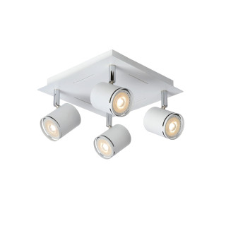 Lucide RILOU - Spot plafond - LED Dim. - GU10 (MR16) - 4x5W 3000K - Blanc